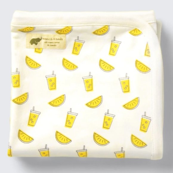Monica + Andy Baby Blanket In Lemonade Stand Print - Picture 1 of 2
